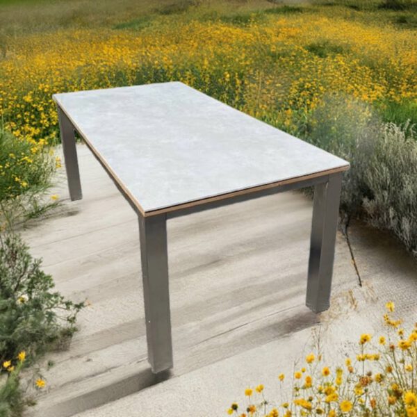 Esstisch, Outdoor Garten oder Terrassentisch mit Feinsteinzeugplatte – Bild 5