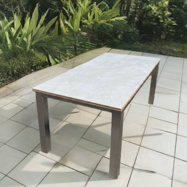 Esstisch, Outdoor Garten oder Terrassentisch mit Feinsteinzeugplatte – Bild 4